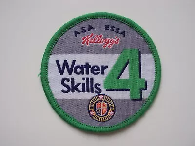 ASA / ESSA Kellogg’s WATER SKILLS 4 Cloth Badge Patch Swimming - FREE POSTAGE • £3.99