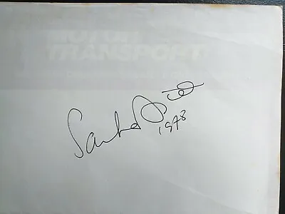 SACHA DISTEL Signed  Page  Dated 1978  Rain Drops Keep Falling  • £15