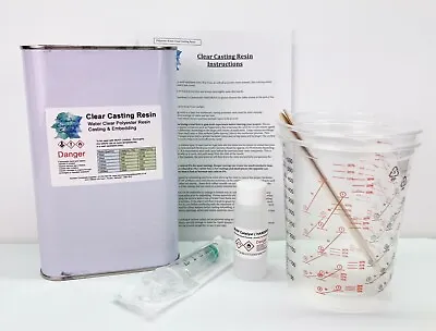 £16.50 • Buy Clear Casting Resin 1Kg  Clear Cast Like Water Kit  Jewelley Embedding Etc