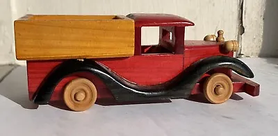 Vintage Victory Wood Model A Toy Truck - Wooden Car Model • $8