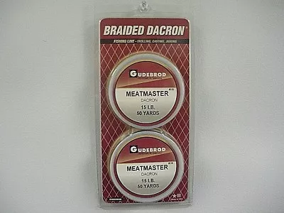 Gudebrod Meatmaster Black Braided Dacron 10 - 45 Lb Test 50 - 300 Yds • $9.99