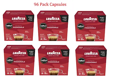 96 X Capsules Lavazza A Modo Mio Espresso Passionale Coffee Capsules Brand New • $56.66