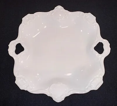 Vintage AK Kaiser White Porcelain Handled Square Tray 8” Plate Dish W. Germany • $27.99