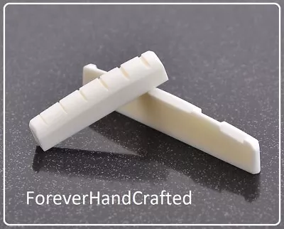 ForeverHandCrafted PURE BONE Nut And Saddle - MARTIN Guitar - Immediate Ship • $16.99