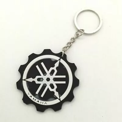 Yamaha Motorcycle Rubber Keyring Keychain Key Chain Key Ring For Gift Cool Black • $11.95