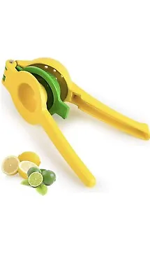 Metal Lemon Lime Squeezer Manual Citrus Press Juicer 2 In 1 Robust For Extractin • £8.50