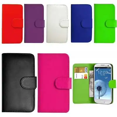 For J3 J310 J320 J3-6 Black Wallet Leather Book Case Cover Samsung Galaxy Phone  • £5.48