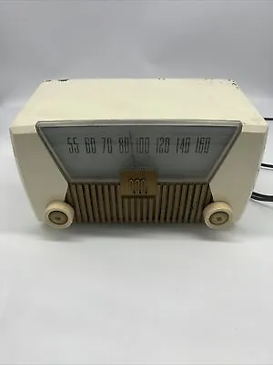 $95 • Buy Vintage Motorola Radio Vacuum Tube Model 62X Tested Works White 1950s