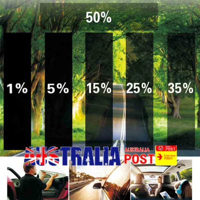 $21.99 • Buy 1%~50% Window Tint Film VLT Black Roll 19.69  X 236.22  Car Auto House Home AU