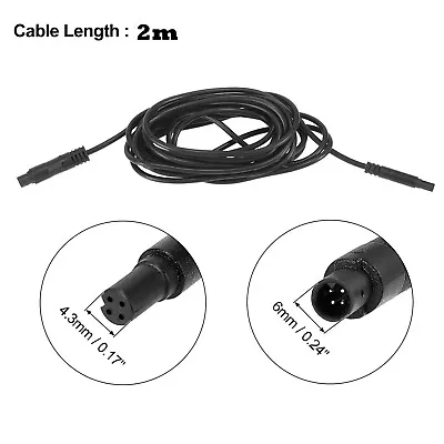 2m 4-pin Car Reverse Camera Extension Cable (GS50) Dash Rear Backup Camera  • $7.95