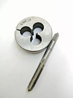 1/4  NF 28 Tap & Die 1/4 - 28  Right Hand Threading Tool 1/4 Inch Lot Of 2 • $9.25