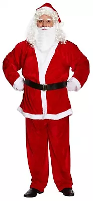 Adult Mens Santa Suit Father Christmas Fancy Dress Costume Xmas Size: Xxl Outfit • £21.99