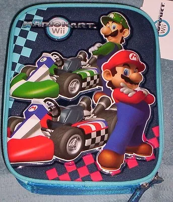 MARIO KART Wii Lunch Box LUIGI Boy's NeW Insulated Blue Lunchbox Tote Bag NWT • $18.99