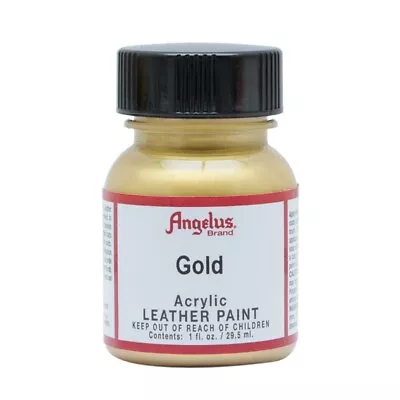 Metallic Acrylic Leather Paint Shiny Shoes Boots Bags Sneakers 1oz 4oz Angelus • £7.75