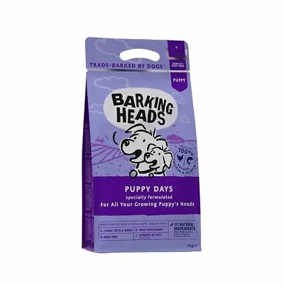£19.19 • Buy Barking Heads Puppy Days Salmon And Chicken Dry Dog Food - 2kg