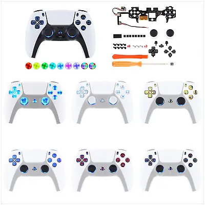 7 Colors 9 Modes Luminated Buttons LED Kit For PS5 Controller BDM-030 BDM-040 • $33.99