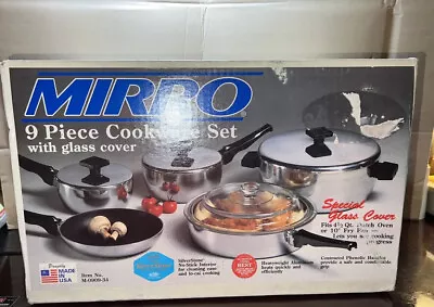 NOS 1970's Or 80's Vintage Mirro 9 Pc. Cookware Set • $98.99