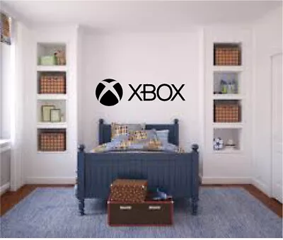 Xbox Wall Art Vinyl Decal Sticker Matt Black Gaming Bedroom Kids Various Colours • £7.89