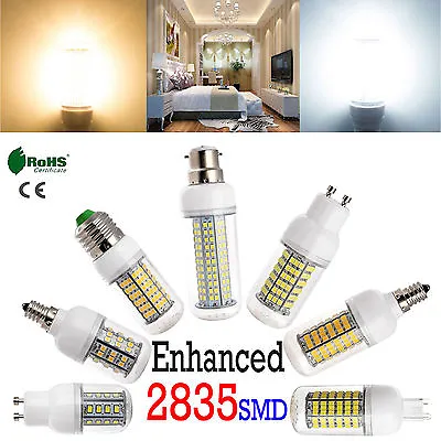 3W - 32W E12 E14 E27 E26 B22 G9 GU10 CA LED Corn Bulb 2835 SMD Light White Lamp • $2.32