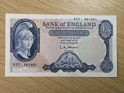 Bank Of England £5 Pound O'Brien 1957 (B277) . • £23