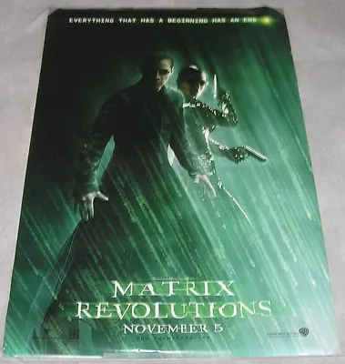 MATRIX REVOLUTIONS Orig DS 1SH Advance Movie Poster 2003 27 X40  KEANU REEVES    • $49.99