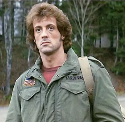 £57.99 • Buy Men's M65 John Rambo Military Us Army First Blood Line Green 100% Cotton Jacket