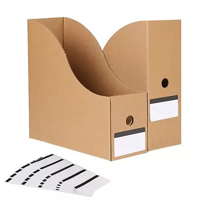 35 Pack Cardboard Magazine File Holder Organizer Foldable Magazine Storage B... • $33.10