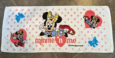 Vintage Walt Disney Minnie Mouse Polkadot Hand Towel 28x12  • $20