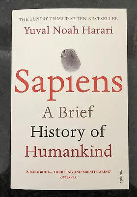 Sapiens: A Brief History Of Humankind By Yuval Noah Harari (Paperback 2015) • $24.99