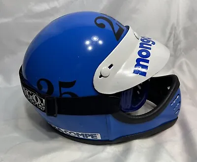 Vintage BMX Helmet Blue Old School Rad Full Face • $79.99