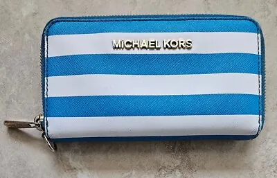 Michael Kors Women's Wallet Zip Around Jet Set Travel Multifunction PRE-OWNED  • $9.99