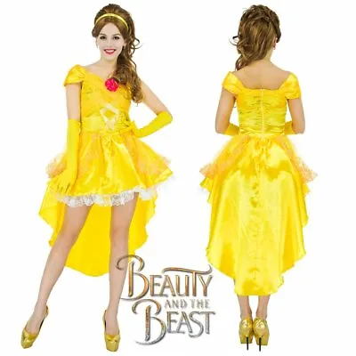 £32.39 • Buy Disney Princess Belle Beauty And The Beast Fairytale Ladies Fancy Dress Costume