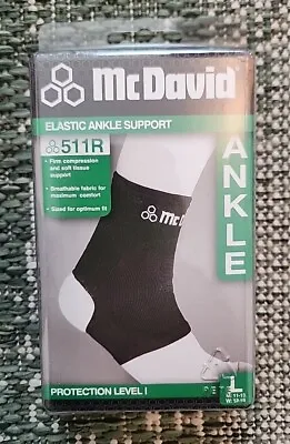 McDavid Elastic Ankle Support 511R L Black Large Compression And Pain Relief • $12.49