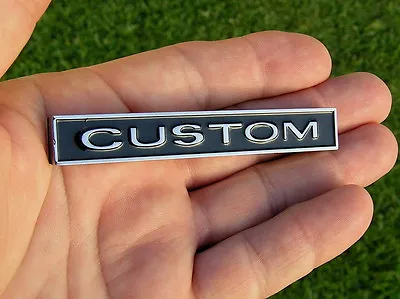 CUSTOM METAL CAR BADGE Chrome Emblem Fits Hot Rod Rat Rod Chevelle Chevrolet Etc • $16.95