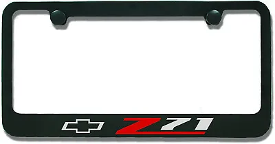 Chevrolet Z71 Black Metal License Plate Frame Holder • $33.95