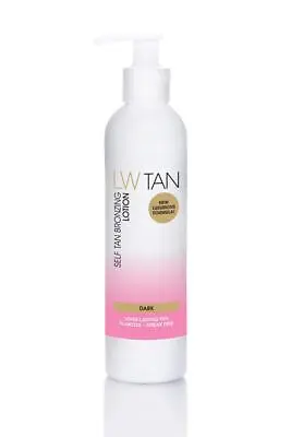 LW TAN DARK Self Tanning Bronzing Lotion 250ml Bottle With FREE Lashes • £19.99