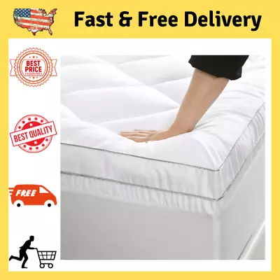 Mattress Topper Queen Size Thickened Mattress Pad Quilted With 900GSM Down  • $43.99