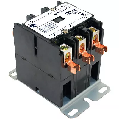 Appli Parts APAC-330120 Heavy Duty 3 Poles Contactor 30 Amp 120 Volts Coil Repla • $28.50