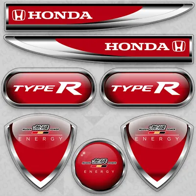 Universal Medal Mugen Power Type R Car Logo Sticker Vinyl 3D Decal Stripe Decor • $9.99