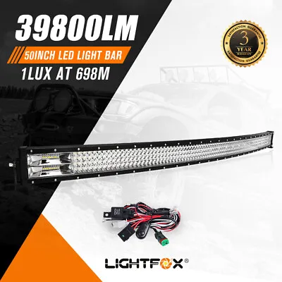 50Inch Curved OSRAM Led Light Bar Spot Flood Combo Driving Offroad 4WD Truck Suv • $139.95