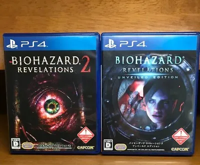 Biohazard Resident Evil Revelations 1 & 2 2Games Set PS4 Japanese Ver Tested • $129.31