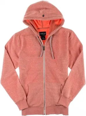 O'NEILL Men's Micha Full Zip Fleece Surf Hoodie M Orange Long Sleeve Lightweight • $35