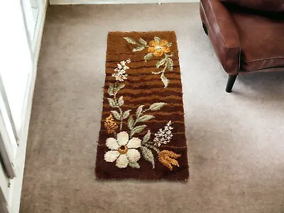 Vintage Swedish Mid Century Rya Shag Scandinavian Wool Flokati Rug 2x4 Ft • $250