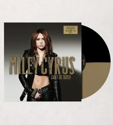 Miley Cyrus - Can't Be Tamed Black And Gold Dipped Vinyl New Sealed LP • $55.41