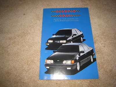 1988 Merkur Mercury Scorpio XR4Ti Sales Brochure Dealer Catalog Literature • $6.99