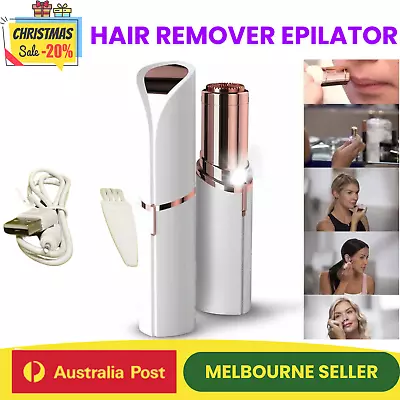 Women Finishing Touch Painless Face Facial Hair Remover Epilator Rechargeable AU • $20.18