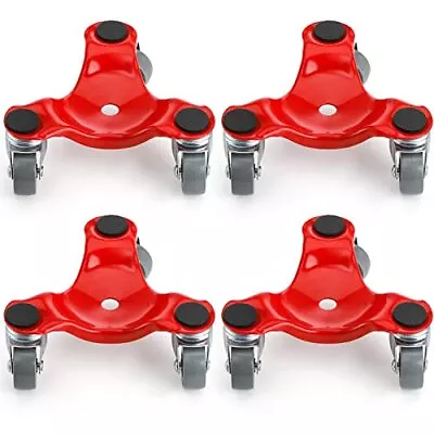 4 Pack Steel Tri-Dolly 200 Lbs Load Capacity 3 Wheel Mover's Dolly For Moving... • $29.85