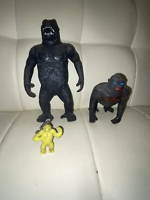 Vintage 1985 Imperial Toys KING KONG 8  Gorilla Action Figure & JA-RU Monkey Key • $29