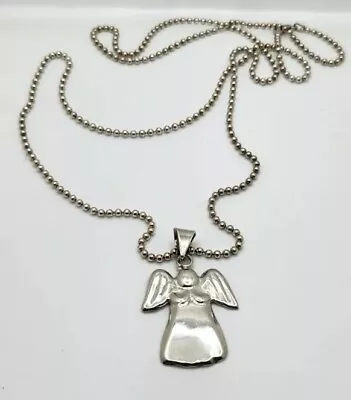 Vintage Mexico Angel Sterling Silver Dangle Pendant • $22.15