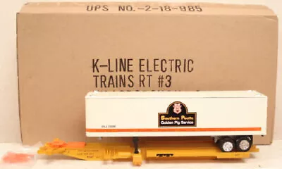 K-Line K7702D SP Articualted Flat Car W/Trailer MT/Box • $34.99